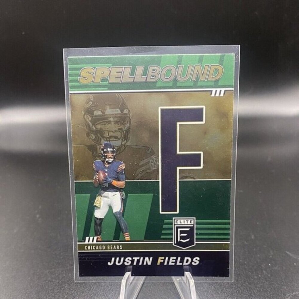 2022 Panini Donruss Elite Justin Fields Green Spellbound "F"  #SB-JF1 Steelers